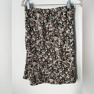 Abercrombie & Fitch Pink and White Midi Skirt